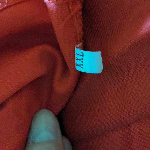 Trendsgal red dress with white lace peter pan collar, NWOT, XXL - Picture 4 of 6